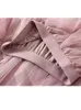 スカートティゲナチュチュールロングマキシマキシーファッション韓国かわいいピンクハイウエストプリーツレザーメッシュ女性ファッションファルダ230520