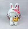 Moda carino coniglio da 8 pollici con frutta peluche Kawaii PP cotone farcito peluche cuscino festival regalo bambola giocattoli per bambini