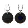 Pendant Necklaces 2023 Upgrade Jewelry Necklace Black Ceramic Stone Warm Change Blue Health Stainless Steel Chains With Gift Box