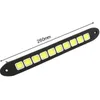 2 szt. 12V 10LED światła samochodowe uniwersalne światła do jazdy dziennej LED samochód wyróżnij wodoodporna elastyczna lampa COB zewnętrzne akcesoria samochodowe