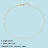 Colares pendentes Colar de aço inoxidável minimalista para mulheres jóias 3 cores Link Diy Chain Fashion Party Gift Wholesale