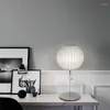 Tischlampen Nordic Lampe für Schlafzimmer Seidenstoff Lampenschirm Ästhetische Leuchten Wohnkultur Licht Wohnzimmer Nachttisch