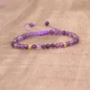 Strand 4mm Fine Beads Purple Crystal Bracelet Woven Lovers Yoga Ornaments