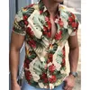 Camicie casual da uomo 2023 Camicia con stampa hawaiana Manica corta Risvolto con bottoni Cardigan Quotidiano Festa da ballo Sport Tipo sottile Abbigliamento da uomo