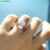 Band Rings PANSYSEN 9ct Radiant Cut 913MM lab Moissanite Diamond Ring sets for Women Solid 925 Sterling Silver 18K Rose Gold Color Rings J230522