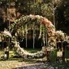 Декоративные цветы шампанское искусственное розовое цветочное ряд свадебное фона декор круглый арх