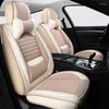 Car Seat Covers Flax Cover For Tucson 2023 Solaris Ioniq Veloster Kona I10 Getz Ix35 Creta Ix25 I40 Accent Santa Fe I30