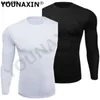 Men's T-Shirts Men One Arm Long Sleeves T-Shirts Base Layer Basketball Sports Tight Compression Gym Fitness Jogger Running Top Outdoor Clothes J230522