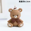 기타 이벤트 파티 용품 생일 케이크 장식 Netflix Bow Bear 소프트 고무 장식 지구 폼 폼 볼 발렌타인 데이 케이크 토퍼 삽입 사인 230522