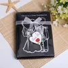 Keychains Heart Shape Combination Couple Wine Bottle Opener Bride Bridegroom Stopper Corkscrew And Wedding Souvenirs Gift