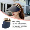 Breda brimhattar Sun Shade Protection Clip-On Caps Breattable Visor Baseball Bonnets Casual Tom Top For Trip Beach