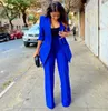 Celebrity Women Blazer Suits Royal Blue Girls Custom Made Evening Party Formal Birthday Work Wear 2 Pieces