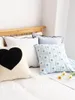 Pillow Case Sky Blue Flower Embrace Pillowcase Ins Wind Square Cushion Cover Waist Living Room Sofa