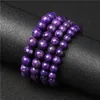 Bangle Genuine Natural Purple Charoite Gemstone Bracelet Women Round Beads Jewelry 8mmm 9mm10mm 11mm 12mm Russian Healing Russia AAAAA