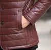 Erkekler Down 2023 Kış Men Kısa Kürk Yakası Deri İnce Koreli Jaqueta Erkek Gündelik Ceket Gelgit