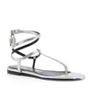 Summer Design Padlock Sandals Shoes Crisscross Ankle Straps Comfort Flats Leather Black Nude Lock Key Party Dress Walking