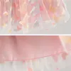 Meisje jurken peuter kinderen prinses jurk zomer geboren baby Koreaanse schattige mouwloze kleding tule kant met vlindervleugels 9m-2t