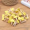 Other Event Party Supplies 50PcsSet Wooden Clips Love Heart Pegs Clothespin DIY Cute Wedding Decor Craft Pegs Clothespin 230522