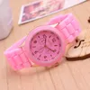 Montres-bracelets Montre de luxe femmes étanche Quartz Silicone bracelet dames bonbons couleurs cadeau d'anniversaire Montre Femme