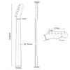 Snyggt trä 22 FRET Fingerboard Neck Parts Ersättare för ST Electric Guitar Instrument Parts