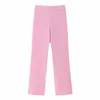 Completi da donna Blazer TRAF Pantaloni primaverili Set da donna 2023 New Pink Set Fashion Set ultra sottile a due pezzi Pioneer Straight Casual Party Youth Set P230522