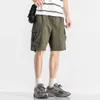 Short de salopette de Shawn Yue pour pantalon droit ample pour hommes Marque tendance ins couleur unie oversize