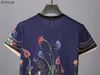 t-shirt mode européenne américaine lapin doux fleurs et plantes imprimer couleur correspondant T-shirt ample haut Joker demi-manche IGAE