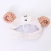 Vêtements pour chiens Beaux cornes de moutons mignons Chapeau en peluche pour animaux de compagnie Couvre-chef de chat Adorable Dress Up