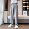 Men s Pants Men Suit Solid Full Baggy Casual Wide Leg Trousers Black White High Waist Straight Bottoms Streetwear Oversize 230522