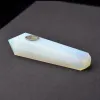 Groothandel Raw Natural White Opal Crystal Smoking Pipe Rock Stone Quartz Point Obelisk Hexagonal Wand Tabak Sigaret