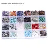 Components 1 Set 24 Grids Irregular Gemstone Beads Assorted Box Set Energy Healing Stone Loose Beads for Jewelry DIY Making Tool Accessory