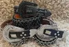 Designerski pasek bb belt bb simon belt luksusowe paski męski pasek błyszczący diament czarny na czarno niebieski biały wielokolorowy z błyszczącymi cyrkoniami w prezencie