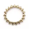 Charme Armbänder Mode Acryl Spike Studs Für Männer Frauen Rock Punk Gestreckt Nieten Armreifen Schmuck