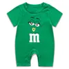 Strampler 3 6 9 Monate geboren Baby Kleidung Sommer Kurzarm Infantil Strampler Reine Baumwolle Baby Mädchen Onesie Druck M Bean Cartoon Overall 230522