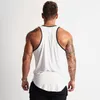 Men s tanktops blanco gym kleding bodybuilding tanktop man zomer mode mouwloos shirt cotton fitness sportkleding slanke spiervesten 230522