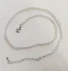 Collane con ciondolo Collana di gioielli da donna Perle tonde bianche da 3 mm Perle naturali di conchiglia del Mare del Sud fatte a mano