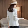 Women's Suits & Blazers 2023 Fashion Casual Women Blazer And Jacket Long Sleeve Business Ladies Work Office Uniform Style White