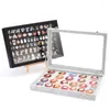 Sieradenzakken zwarte broches pins verzameling doos muur display houder cases cadeauverpakking transparante badge medailles