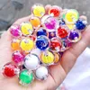 Kristal en yeni renkli çekirdek gevşek yuvarlak mücevher boncukları 16mm 210pcs tıknaz Gumball Bubblegum bilezik kolye küpe aralayıcı boncuk