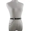 Belts Style Woman Gothic Leather Harness Ring Chain Thigh Straps Garter Suspenders Sexy Wedding Punk Belt