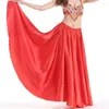 Stage Draag 14 kleuren glanzende satijn lange Spaanse rok swing dansende buikdans oversized zoom zon voor vrouwen