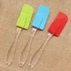 Silicone Cake Scraper Spatula Tools Kitchen Dessert Jam Smear Spatulas Eco-Friendly Transparent Handle Baking Tool Butter Knife BH2429 TQQ