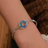 Bracelet créatif coloré cristal paon dégradé Bracelet bijoux dames maman exquises Boho boucles d'oreilles en forme de coeur