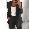 女性のスーツファッションラペルスリムカーディガン気質スーツコート女性服ブレザー女性女性用カラフルなジャケット
