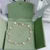 2023Modemarke Clovers 10-Blumen-Anhänger-Halskette, besetzt mit Diamanten und eleganter Klee-Qualitätsschmuck-Halskette, Geschenk für eine Frau