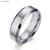 Anéis de banda Anéis de banda simples preto suave/3colors titânio anel para homens anéis de casamento para mulheres AA230323L230518