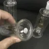 1SET MINI Glass Bong Water Pipes Recycler DAB RIG LED LED LED HODAH CHITER PYREX GLASS SMALL BONGS مع 10 مم