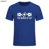 Herr t-shirts ny sommar världen är platt motor t-shirt kort ärm anpassade t-shirts ny stil män o-hals bomull t skjortor eu storlek l230520 l230520