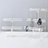 Jewelry Pouches Rack Stable Base Multi-Tier Storage Holder Acrylic Hairband Watch Necklace T-bar Display Stand Accessory