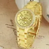 Armbandsur Zegarek Damski 2023 Brown Ladies Watches Famous Top Brand Female Clocks Luxury Fashion Quartz Dress for Women